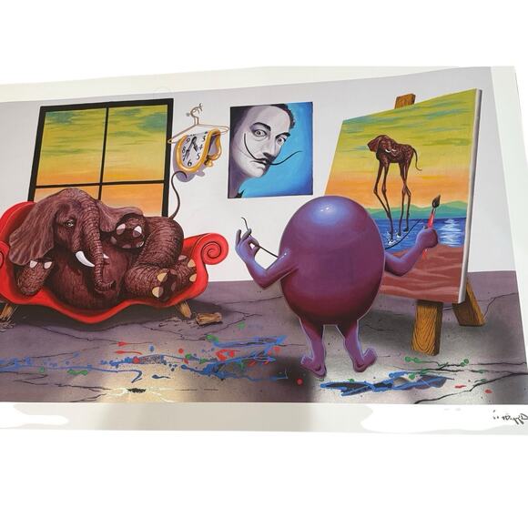 36 X 23 2024 Michael Godard Dali’s Muse Promo Litograph Printed Signature Art - Picture 7 of 11